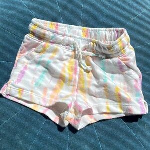 Tie dye shorts functional string